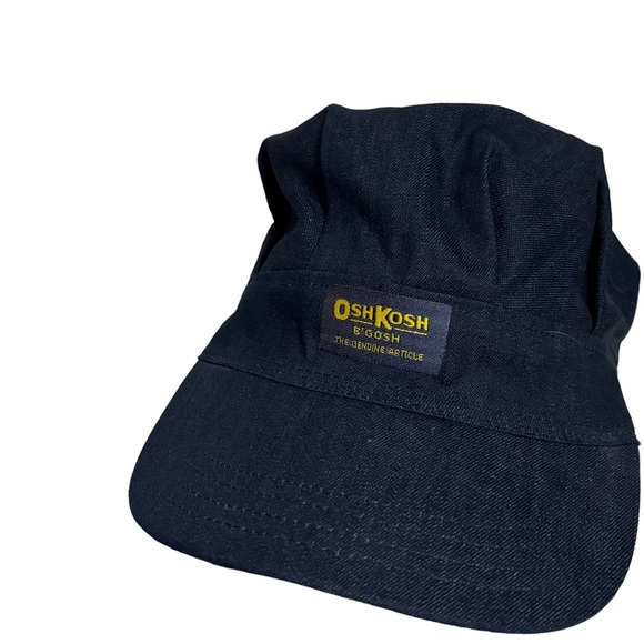 VTG SALE Oshkosh B'Gosh Railroad Conductor Snapback Train Hat Made in USA NEW - Picture 2 of 10
